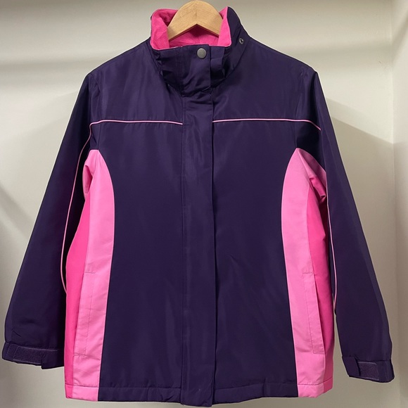 CHEROKEE PURPLE & PINK WINTER DETACHABLE HOODIE JACKET FOR WOMEN’S - Picture 2 of 8